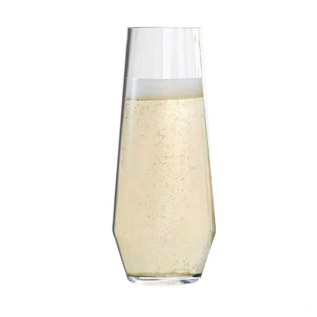 Tritan Lexington Plastic Champagne Flutes Set Of 4 9Oz , Unbreakable Mimosa Glasses Plastic Champagne Glasses, Wedding Champagne Flutes Clear Glass
