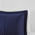 3M Scotchgard Down Alternative All Season Comforter Set Navy Microfiber