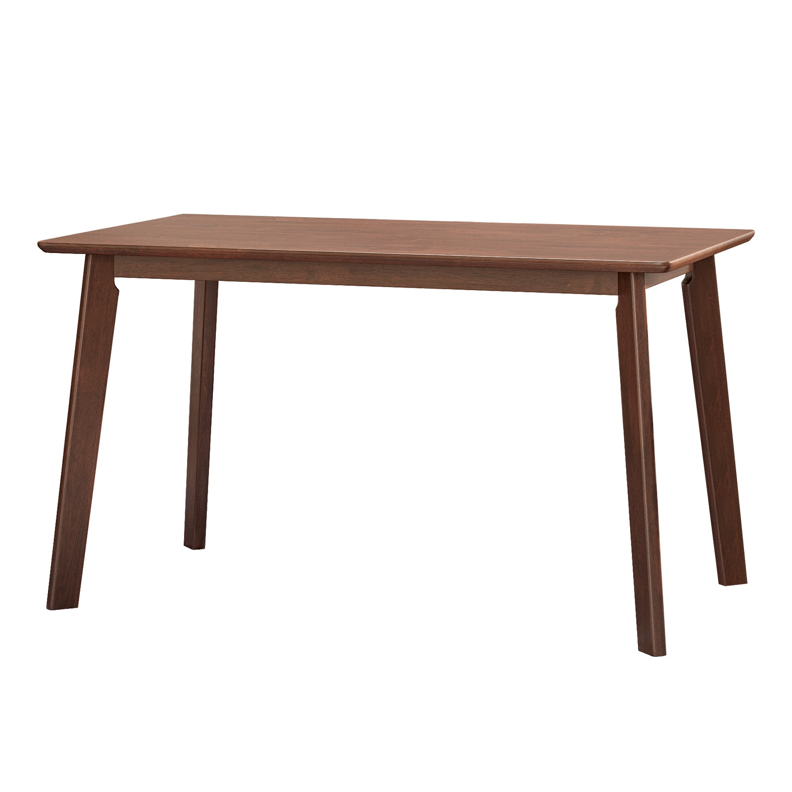 5 Pieces Dining Table Set 1 Dining Table And 4 Chairs Rustic Retro Solid Rubberwood Table And Breakfast Upholstered Stools For Home Kitchen Dining Room Antique Brown Rubber Wood