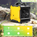 Super Quiet Inverter Generator 2000W Portable Generator, 79.7Cc Ultra Light Epa Compliant Yellow Steel