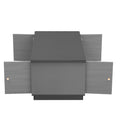 Modern Gray Multi Functional Rectangle Lift Top Coffee Table Extendable With Storage Dark Gray Mdf