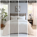 Fur Down Alternative Comforter Mini Set Twin Ivory Faux Fur