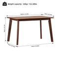 5 Pieces Dining Table Set 1 Dining Table And 4 Chairs Rustic Retro Solid Rubberwood Table And Breakfast Upholstered Stools For Home Kitchen Dining Room Antique Brown Rubber Wood