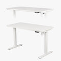 Whole Piece Electric Standing Desk, 48 X 24 Inches Height Adjustable Desk, Sit Stand Desk Home Office Desks White White Particle Board