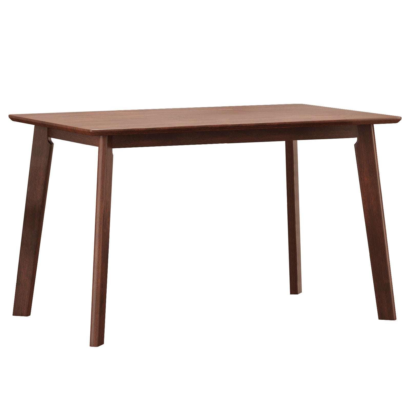 5 Pieces Dining Table Set 1 Dining Table And 4 Chairs Rustic Retro Solid Rubberwood Table And Breakfast Upholstered Stools For Home Kitchen Dining Room Antique Brown Rubber Wood