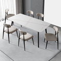 Modern Dining Chairs Set Of 2, Curved Backrest Round Upholstered And Metal Frame, Light Grey Light Grey Foam Metal