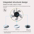 Ceiling Fan With Lights Dimmable Led Black White Aluminium Iron