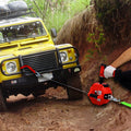 Drill Winch Hoist Portable Drill Winch Of 750 Lb Capacity With 40 Feet Steel Wire Drill Winch For Lifting & Dragging Red Abs