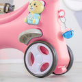 Rocking Horse For Toddlersbalance Bike Ride On Toys With Push Handle, Backrest And Balance Board For Baby Girl And Boy, Unicorn Kids Riding Birthday Pink Pink Hdpe