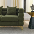 3 Seater 2 Seater Combination Sofa.Green Teddy Green Primary Living Space American Design Foam Fabric