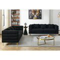 3 Seater 3 Seater Combination Sofa.Black Teddy Black Primary Living Space American Design Foam Fabric