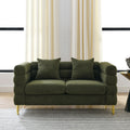 3 Seater 3 Seater Combination Sofa.Green Teddy Green Primary Living Space American Design Foam Fabric