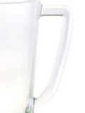 2.75 Quarts Water Pitcher With Lid, Oval Halo Design Unbreakable Plastic Pitcher, Drink Pitcher, Juice Pitcher With Spout Bpa Free Blue Acrylic