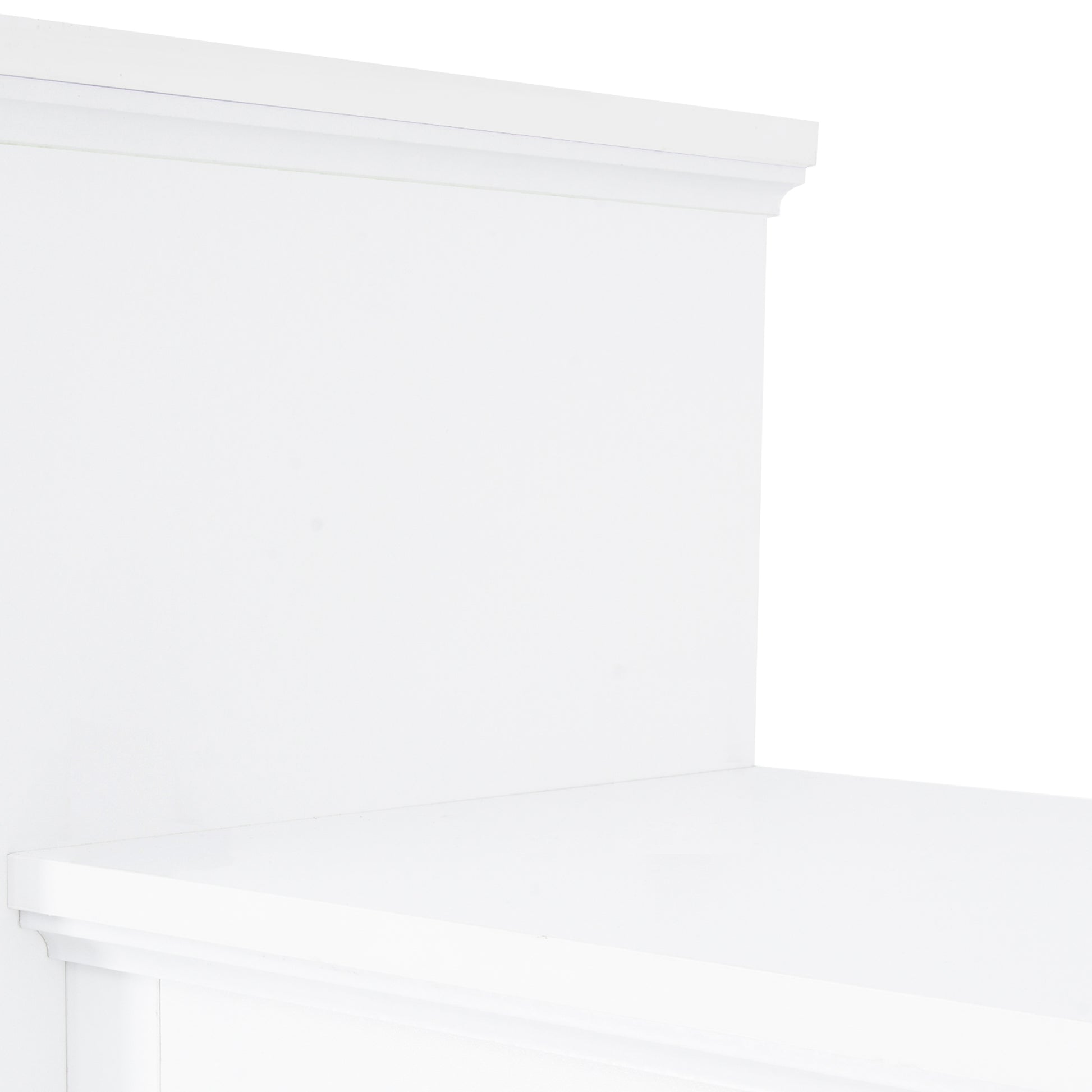 Minimalism Entertainment Wall Unit With Bridge, Modern Tv Console Table For Tvs Up To 70", Multifunctional Tv Stand With Tempered Glass Door, White Old Sku: Sd000009Aak White 70 79 Inches Particle Board