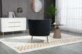 Coolmore Accent Chair ,Leisure Single Chair With Golden Feet Black Velvet
