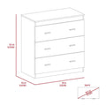 2 Piece Bedroom Set, London Armoire Capri Three Drawer Dresser, Black Black Particle Board Particle Board