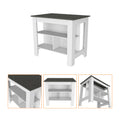 2 Piece Kitchen Set, Kitchen Island Pantry Cabinetwhite Onyx Light Oak White Particle Board Particle Board