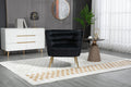 Coolmore Accent Chair ,Leisure Single Chair With Golden Feet Black Velvet