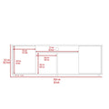 Harvey 2 Piece Living Room Set, Dallas Tv Stand Huali Bar Cart, Black Espresso, Black Espresso Black 70 79 Inches Particle Board Particle Board