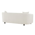 Modern Minimalist Sofa For Living Room Lounge Home Office, Color:Bishop Beige Beige Fabric