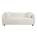 Modern Minimalist Sofa For Living Room Lounge Home Office, Color:Bishop Beige Beige Fabric