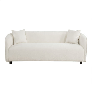 Modern Minimalist Sofa For Living Room Lounge Home Office, Color:Bishop Beige Beige Fabric