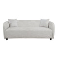 3 Seater Sofa Comfy Sofa For Living Room, Boucl Couch Grey Grey Fabric