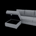 United We Win Modular Sectional Sofa U Shaped Modular Couch With Reversible Chaise Modular Sofa Sectional Couch With Storage Seats Gray Linen