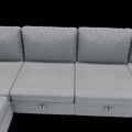 United We Win Modular Sectional Sofa U Shaped Modular Couch With Reversible Chaise Modular Sofa Sectional Couch With Storage Seats Gray Linen