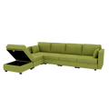 United We Win Modular Sectional Sofa U Shaped Modular Couch With Reversible Chaise Modular Sofa Sectional Couch With Storage Seats Olive Linen