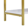 74.8 Inch 5 Tiers Office Bookcase Bookshelf, Display Shelf With Round Top, X Bar Gold Frame Golden White Mdf Steel