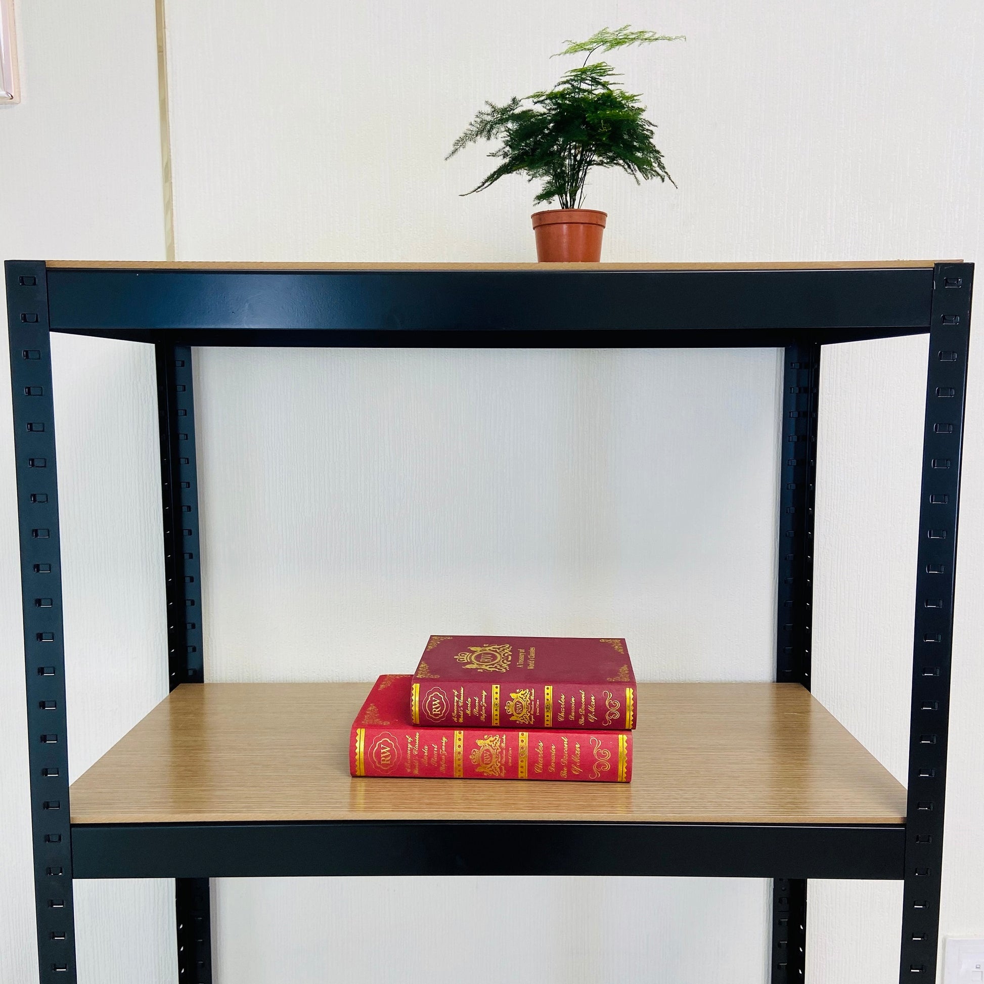 Storage Shelves 4 Tier Adjustable Garage Storage Shelving, Heavy Duty Metal Storage Utility Rack Shelf Unit For Warehouse Pantry Closet Kitchen, 23.6" X 15.7" X 47.2", Black Black Steel