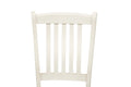 Classic Dining Room Furniture 7Pc Dining Set Dining Table W Drawers 6X Side Chairs White Rubberwood Walnut Acacia Veneer Slats Back Chair White Wood Dining Room Rubberwood Rectangular Dining Table With Chair Wood Wood White Slat Back Seats 6 60 Inches