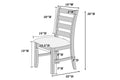 Luxury Look Dining Room Furniture 6Pc Dining Set Dining Table W Drawers 4X Side Chairs 1X Bench White Rubberwood Walnut Acacia Veneer Ladder Back Chair White Wood Dining Room Bench Seating Rubberwood Rectangular Dining Table With Chair And Bench Wood