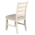 Luxury Look Dining Room Furniture 6Pc Dining Set Dining Table W Drawers 4X Side Chairs 1X Bench White Rubberwood Walnut Acacia Veneer Ladder Back Chair White Wood Dining Room Bench Seating Rubberwood Rectangular Dining Table With Chair And Bench Wood