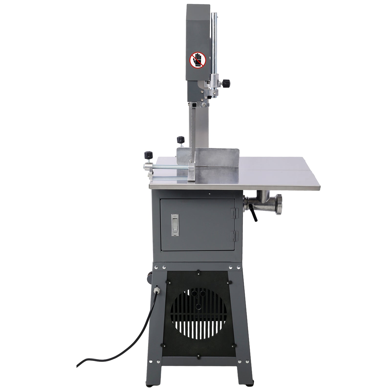 2 In 1 Commercial Butcher Band Saw And Sausage Stuffermachine Slicer Meat Bone Sausage Carne Gray Steel