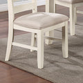 Luxury Look Dining Room Furniture 6Pc Dining Set Dining Table W Drawers 4X Side Chairs 1X Bench White Rubberwood Walnut Acacia Veneer Ladder Back Chair White Wood Dining Room Bench Seating Rubberwood Rectangular Dining Table With Chair And Bench Wood