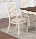 Luxury Look Dining Room Furniture 6Pc Dining Set Dining Table W Drawers 4X Side Chairs 1X Bench White Rubberwood Walnut Acacia Veneer Slat Back Chair White Wood Dining Room Bench Seating Rubberwood Rectangular Dining Table With Chair And Bench Wood Wood