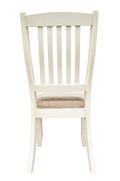 Classic Dining Room Furniture 7Pc Dining Set Dining Table W Drawers 6X Side Chairs White Rubberwood Walnut Acacia Veneer Slats Back Chair White Wood Dining Room Rubberwood Rectangular Dining Table With Chair Wood Wood White Slat Back Seats 6 60 Inches