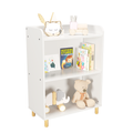 Kids 3 Tier Bookcase, Children'S Book Display, Bookshelf Toy Storage Cabinet Organizer For Children'S Room, Playroom, Nursery White Mdf