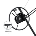 11Ft Lift Drywall Panel Hoist Jack For Ceiling Black Black Iron Plastic