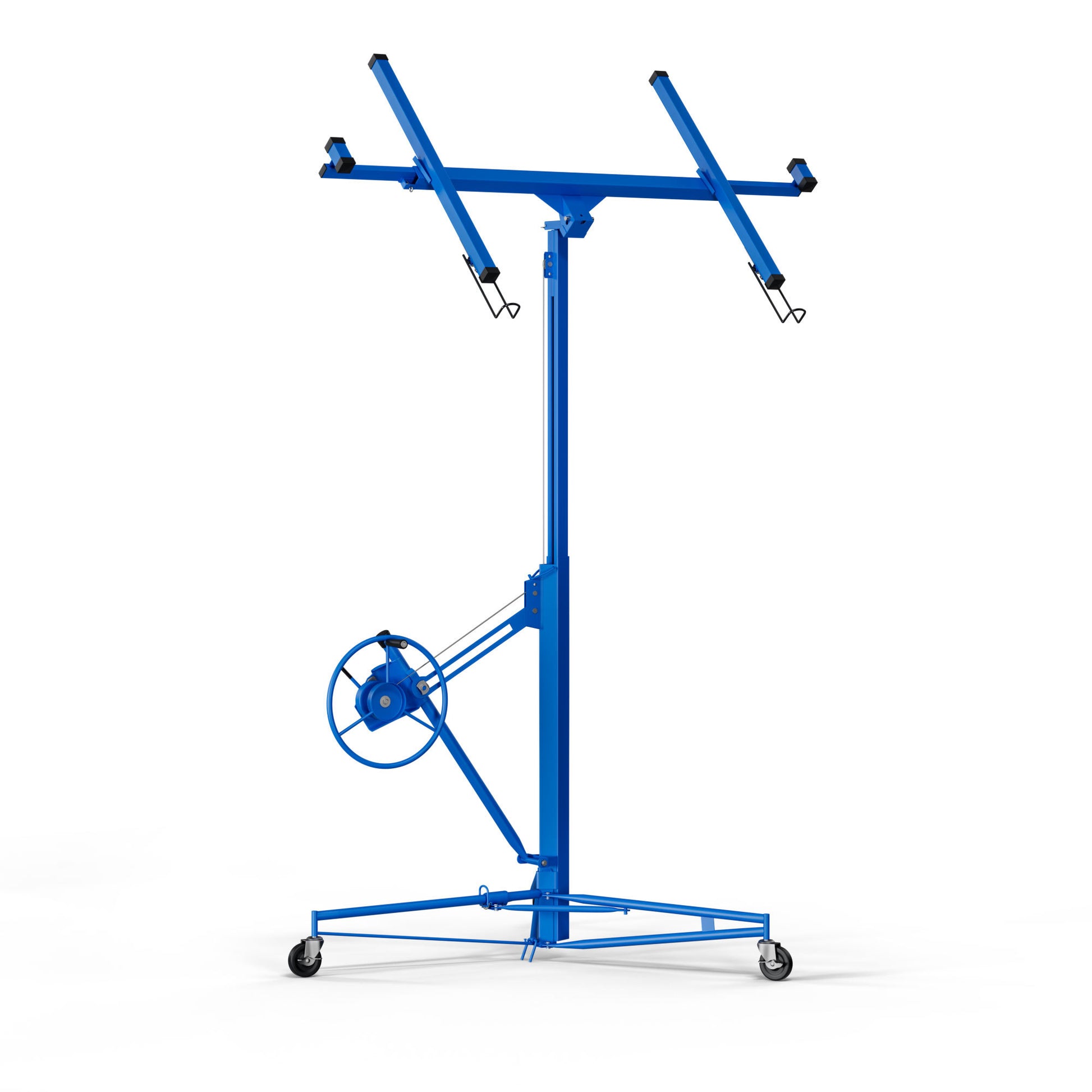 16Ft Lift Drywall Panel Hoist Jack For Ceiling Blue Blue Iron Plastic