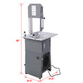 2 In 1 Commercial Butcher Band Saw And Sausage Stuffermachine Slicer Meat Bone Sausage Carne Gray Steel