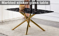 Large Modern Minimalist Rectangular Dining Table With 0.39 
