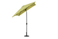 Rectangular Patio Umbrella 6.5 Ft. X 10 Ft. With Tilt, Crank And 6 Sturdy Ribs For Deck, Lawn, Pool In Lime Green Lime Green Aluminium