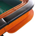 12 Feet Deluxe Craps Dice Green Felt Luxury Casino Game Poker Table With Diamond Pyramid Bumper Rubber Green Luxury,Modern Wood