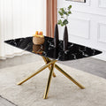 Large Modern Minimalist Rectangular Dining Table With 0.39 