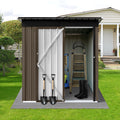 Metal Garden Sheds 5Ft 4Ft Outdoor Brown Black Green Metal