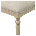 Upholstered Dining Chair With Turned Wood Legs Set Of 2 Light Grey Polyester