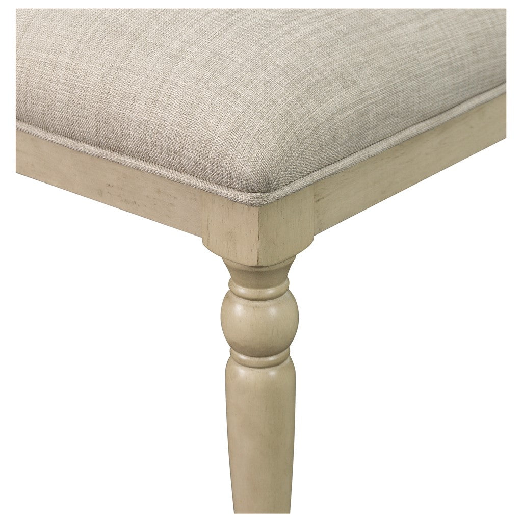Upholstered Dining Chair With Turned Wood Legs Set Of 2 Light Grey Polyester